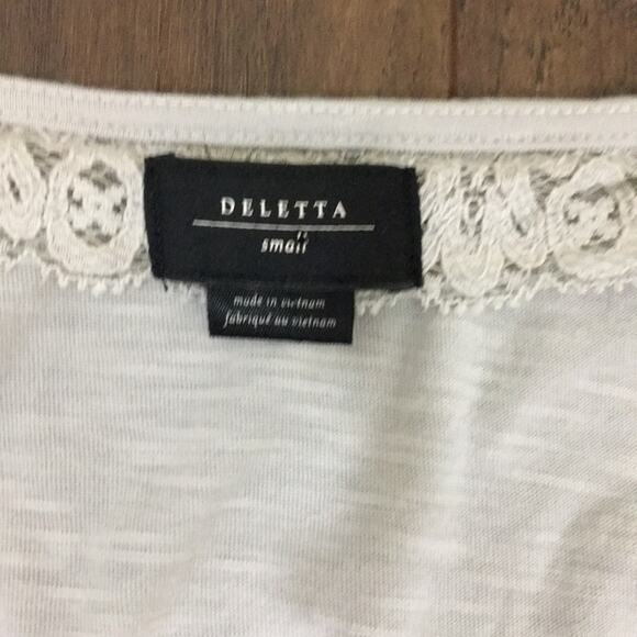 Anthropologie Deletta first flight tee top in gray - Picture 3 of 5